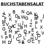Buchstabensalat